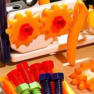 Pretend Tools Kit 40Pcs Kids Play Repair Tool Set Plastic Construction Toys with Screwdrivers for Toddler Boys Girls Child