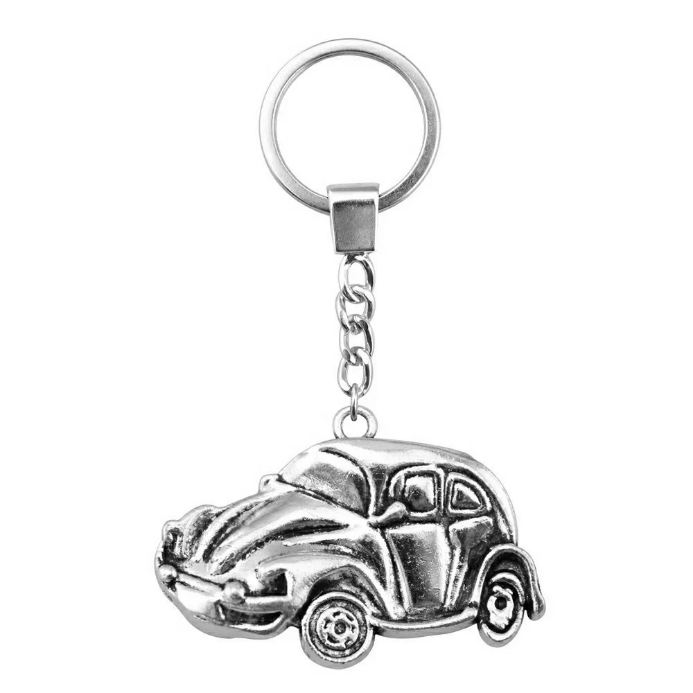 Dropshipping Men Keychain Vintage 2 Colors 39x26mm Car Pendant Souvenirs Gift