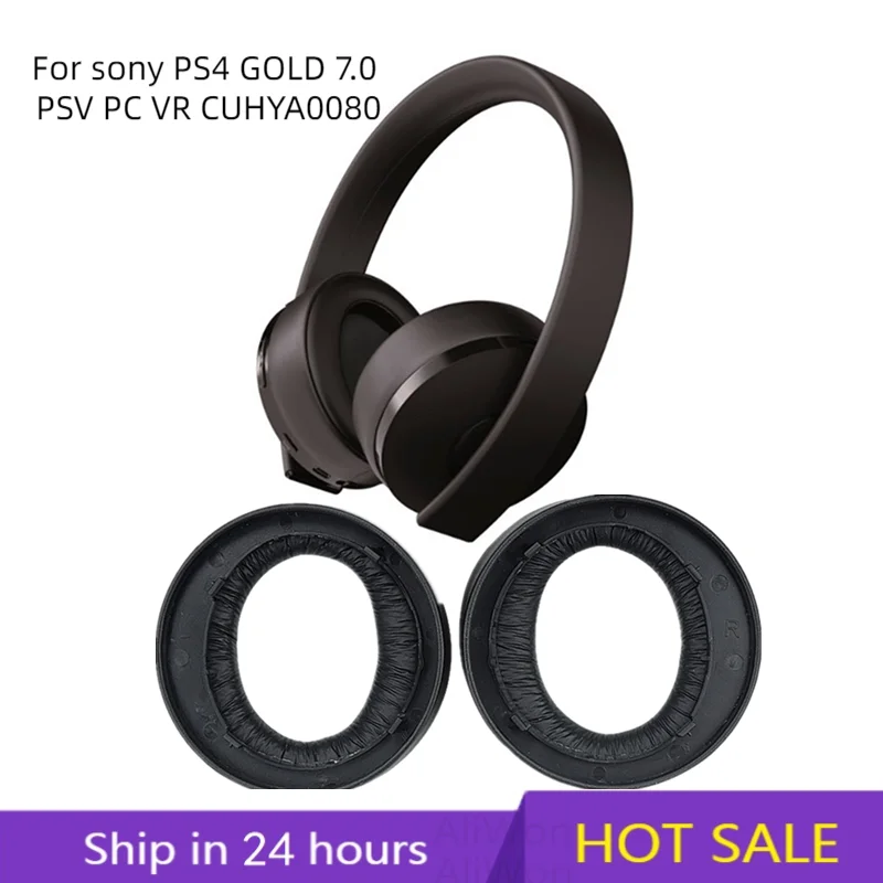 CUHYA-0080 Earpads for Sony PlayStation Gold Wireless Headset Gamer 2018 Headphone PS4 Replacement Earpad Ear Pad Cushion Cups