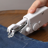 Mini Portable Handheld Sewing Machine Stitch Sew Needlework Cordless Clothes Fabrics Electric Sewing Machine with Kit Supplies