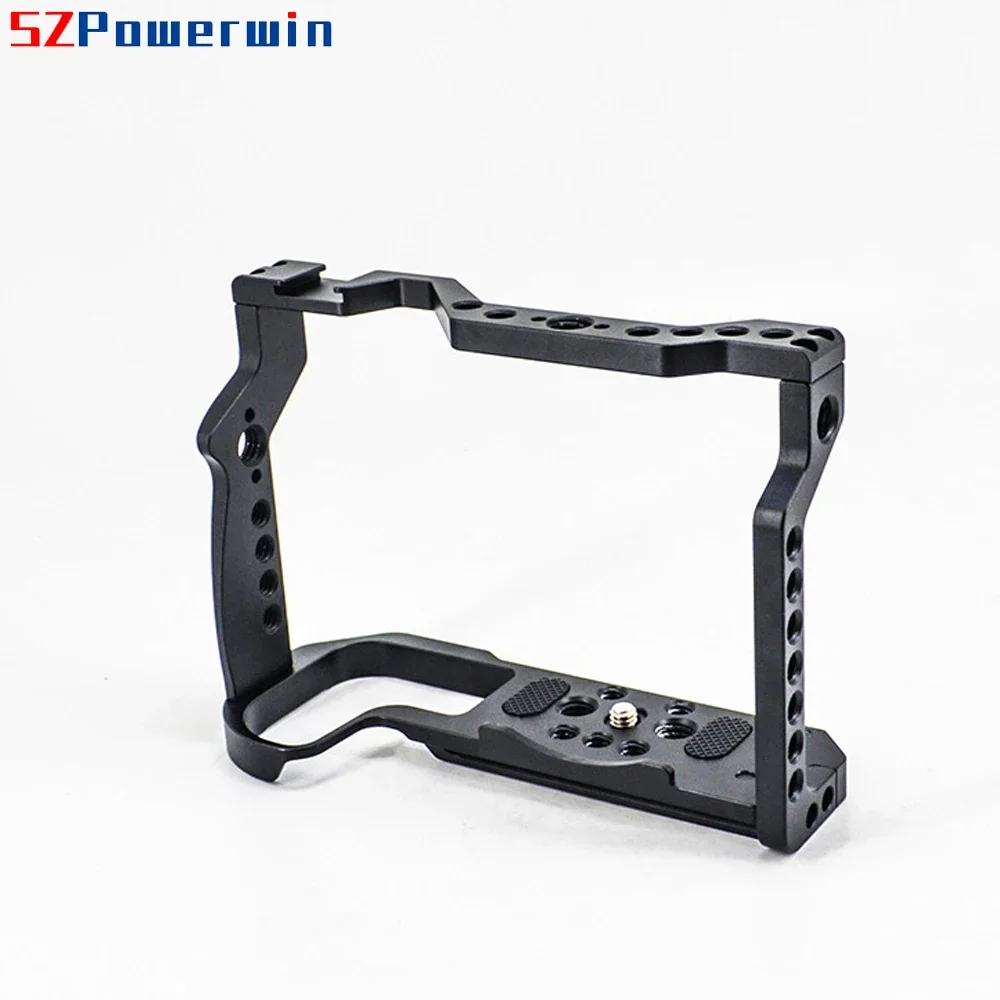 Powerwin für Canon EOS R7 Kamera-Cage-Kit mit Holz-Handgriff-Set für Mikrofon/Monitor/Licht – Detail 11