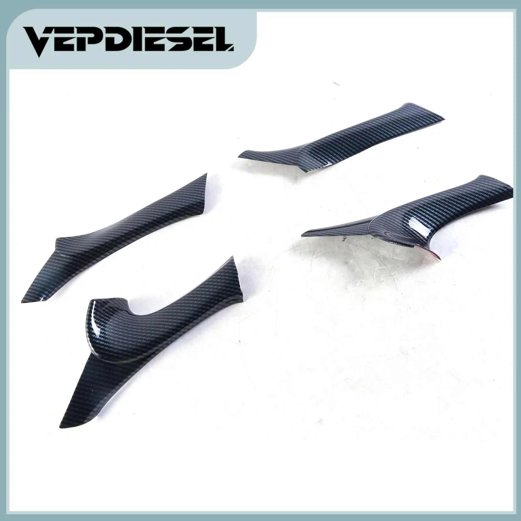 

4pcs/set Carbon Fiber Black Interior Door Armrest Panel Trim For Lexus IS F 250 350 2006-2013 Car Armrest Decoration