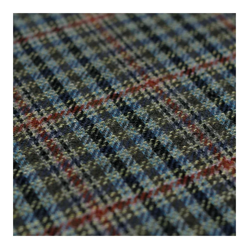 Redraspberry England Welsh Plaid Worsted 100%Wool Garment Materials Fabrics Autumn Women Suits Jacket Sewing Cloth Freeshippin