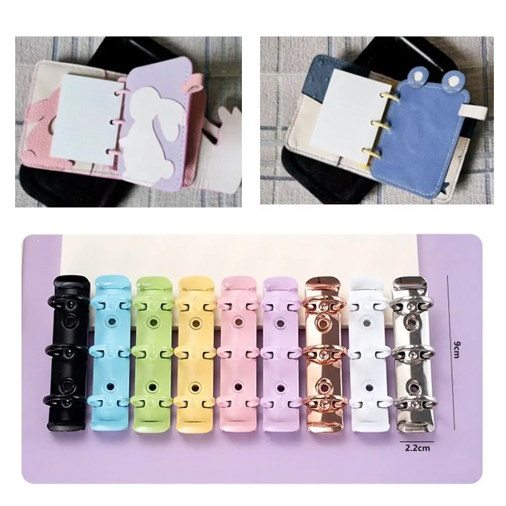 Afneembare Metalen Spiraal Ringen Bindmiddel Clip DIY Hoge Kwaliteit A8 Papier Bindmiddel Clips Dagboek Album Losbladige Ring Notebook Planner