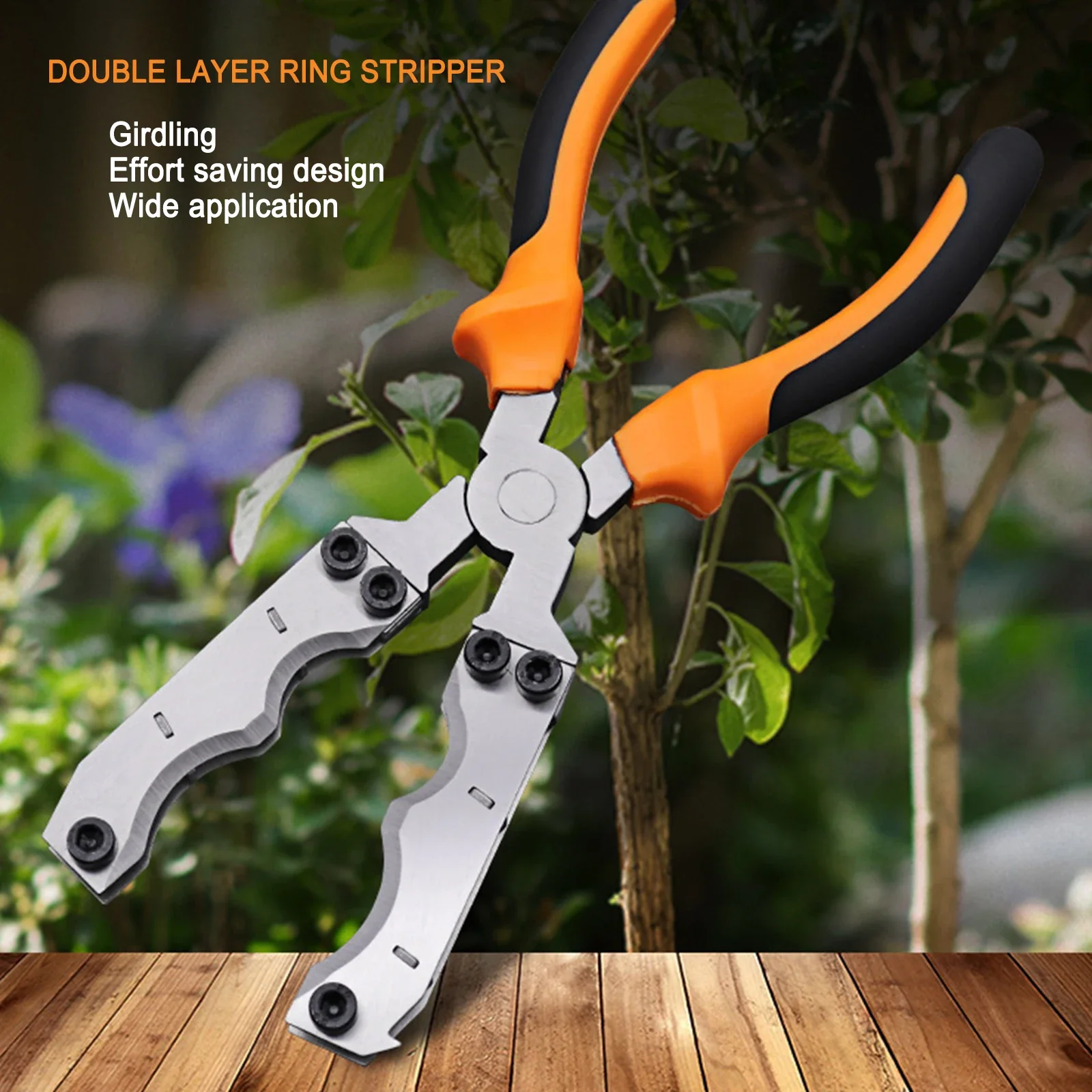 Fruit Tree Ring Shears Bonsai Branch Cutter Single/Double Hole Ring Stripping Tongs Cutting Plier Garden Pruning Tools