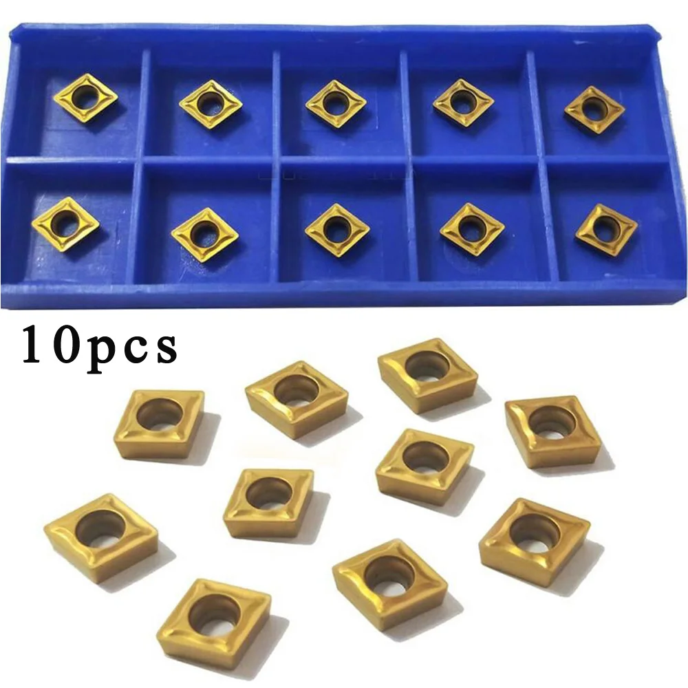 

10pcs CNC Internal Turning Tool Carbide Turning Tool Milling Tool CCMT060204-HM YBC251 Lathe CNC Carbide Inserts Insert