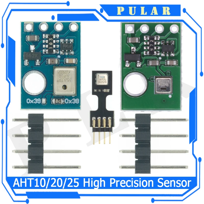 AHT10 AHT20 AHT25 AHT30 Precision Digital Temperature Humidity Sensor Measurement Module I2C Communication Replace DHT11 SHT20