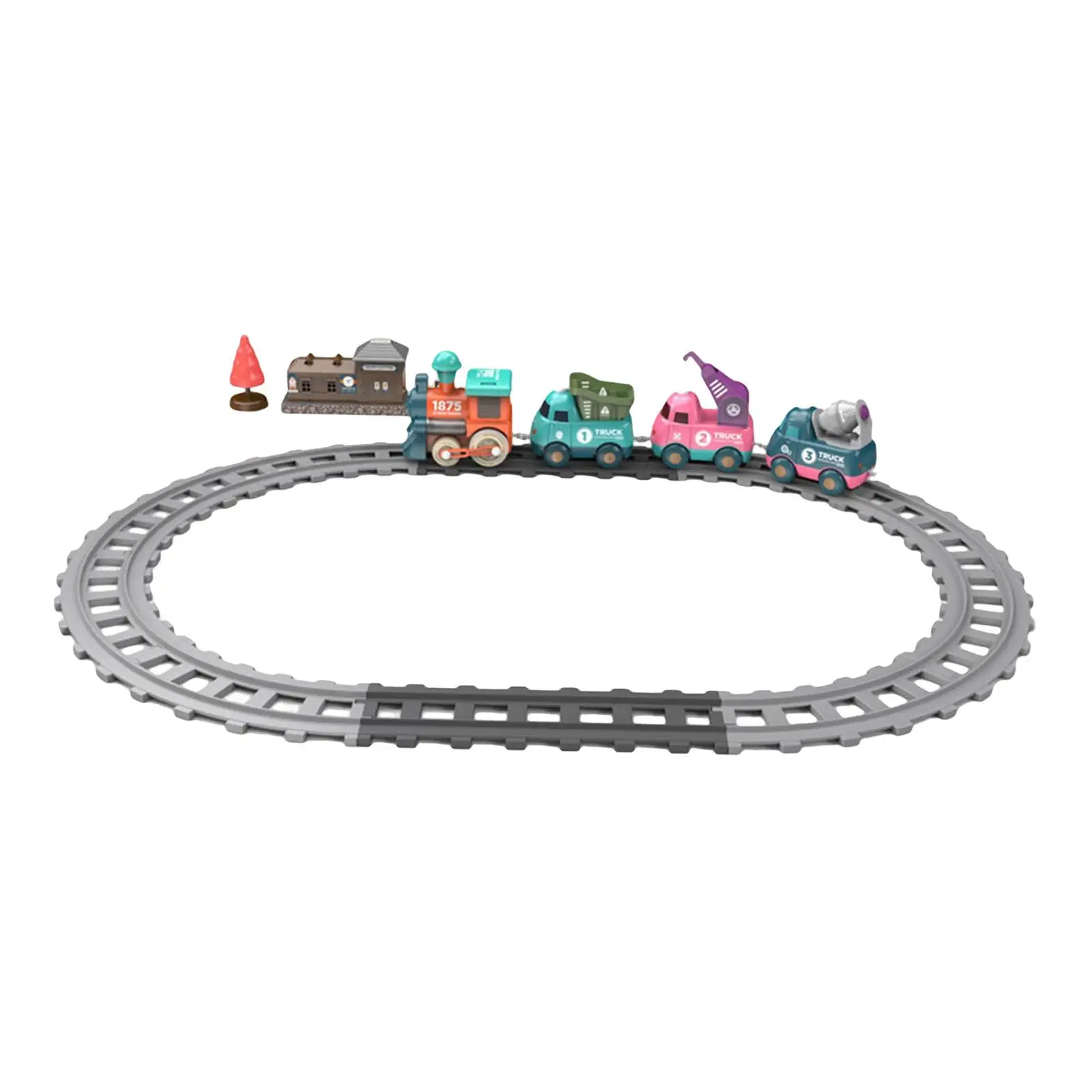 

Electric Train Toys with Working Headlight steam Train for Preschool