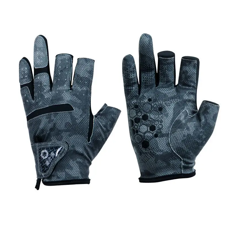 قفازات الصيد YUZHIYAUN مقاومة للثقب ومقاومة للماء. قفازات الصيد ذات الإصبع الثلاثة مضادة للقطع وغير قابلة للانزلاق.