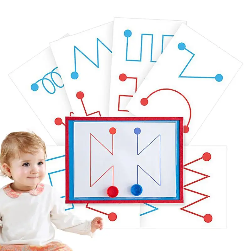 

Brain Training Card 8Pcs Brain Training Educational Toy Card Hand-Brain Coordination Card Fine Motor Skills Left & Right Brain