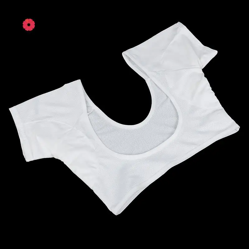 1 Pc Absorbing Sweat T-shirt Shape Sweat Pads Reusable Washable Underarm Armpit Sweat Pads Perfume Size M/L