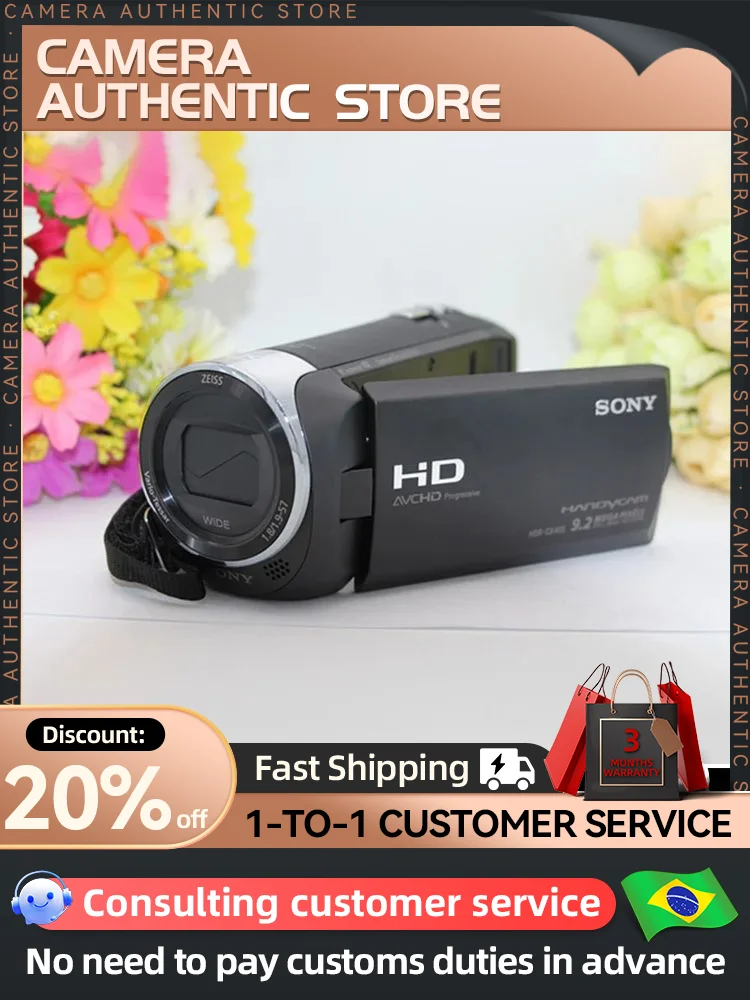 Sony HDR CX405 HD Digital Zeiss Lens DV30 Times Optical Zoom Home Camera Portable Travel Live Broadcast CX400