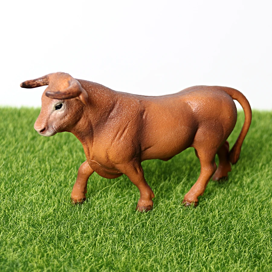 Toy Bulls Cow Cattle Calf Angus Buffalo ox Farm Toy Animals Figures Animal Figurines Action Figure Plastic Toys Games Kids Gifts