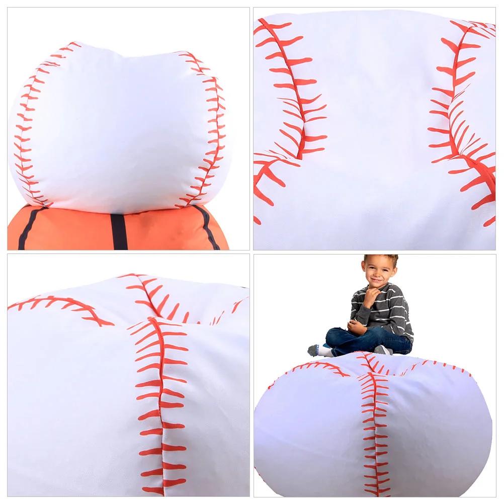 Chair Zipper Baseball Storage Bag Toddler Child Toy Soccer Bean Polyester Style Beanbag