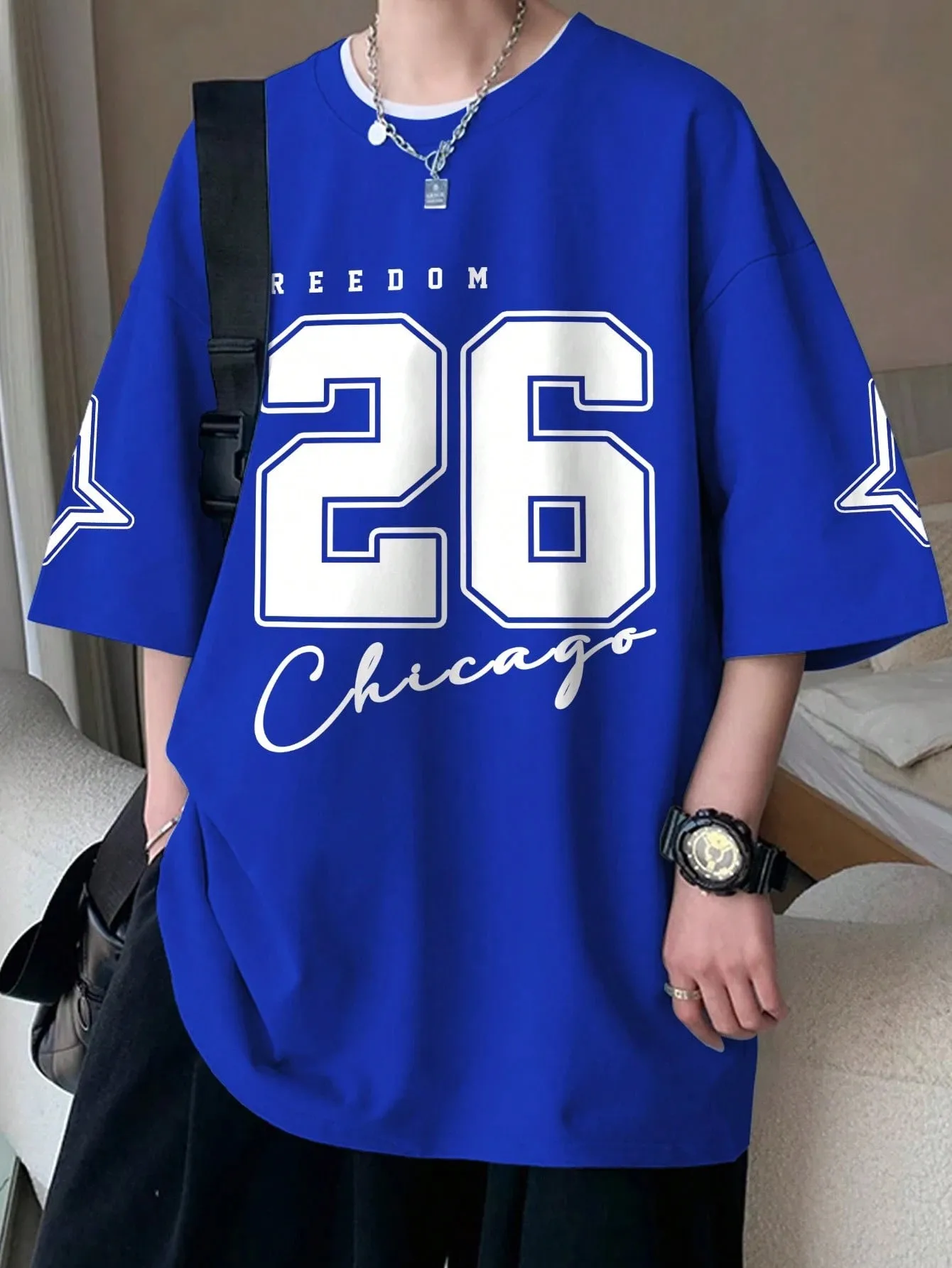 2026 Summer New Style Men's T-shirt - Breathable Lightweight Casual Sports Digital Print Streetwear Men's T-shirt
