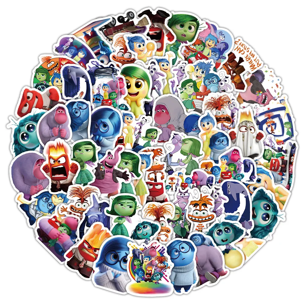 10/30/60PCS Inside Out Stickers Funny Cartoon Sticker Disney Decals DIY Luggage Laptop Phone Guitar Car Bike Skateboard Kids Toy