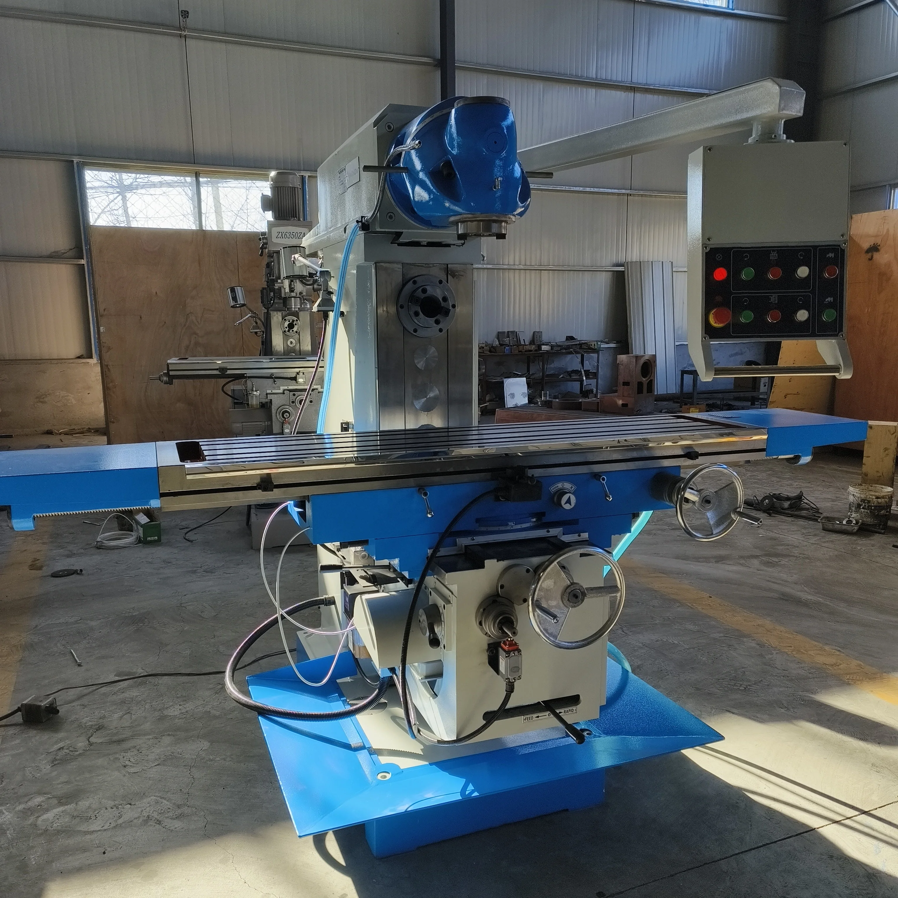 X6436 Universal Swivel Head Milling Machine for Metal Heavy Duty Autofeeding Rotary Head Universal Mill Vertical Milling Machine