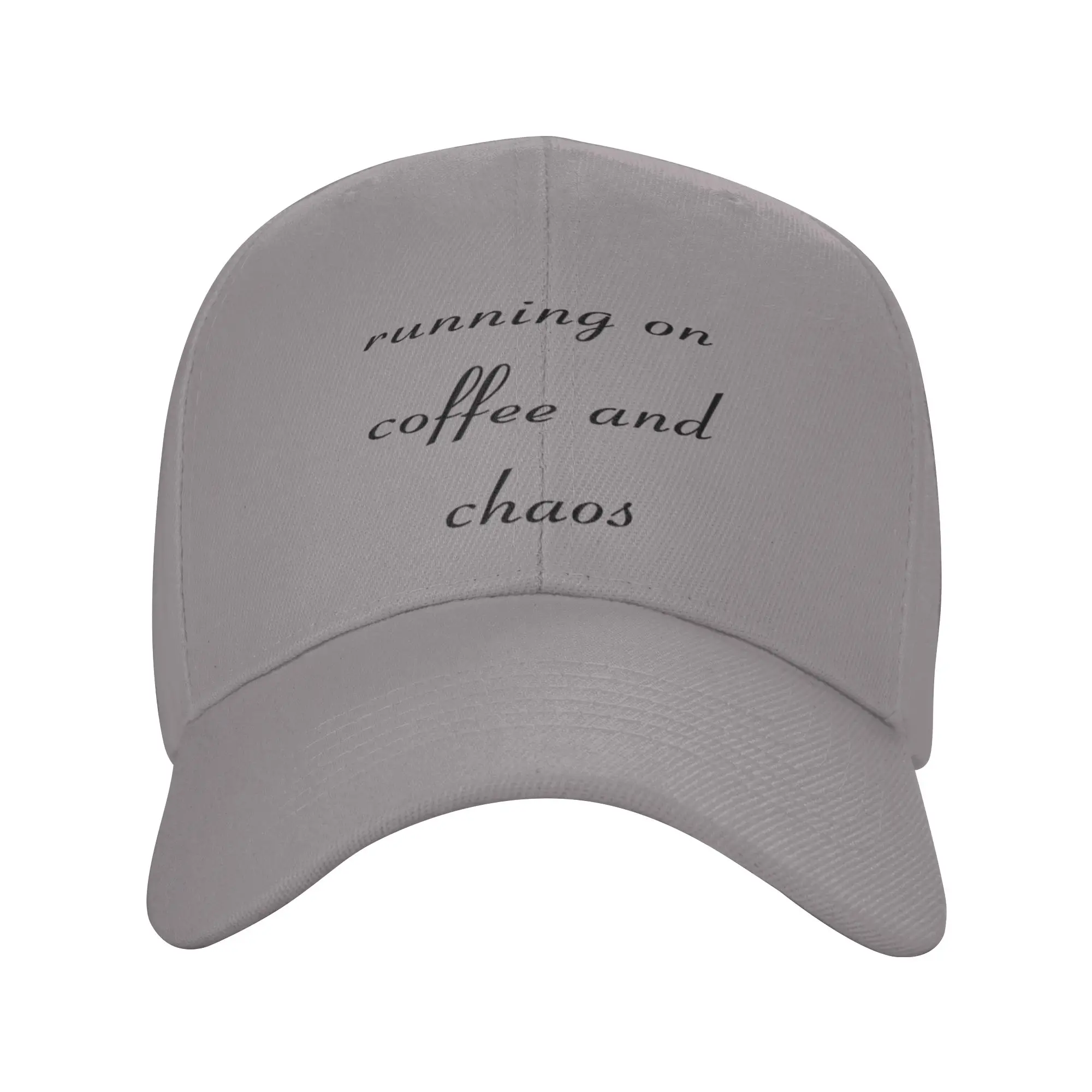 Hot Sale Running on coffee and chaos funny Baseball Cap  Breathable Men's Cap  Camping Men's Cap