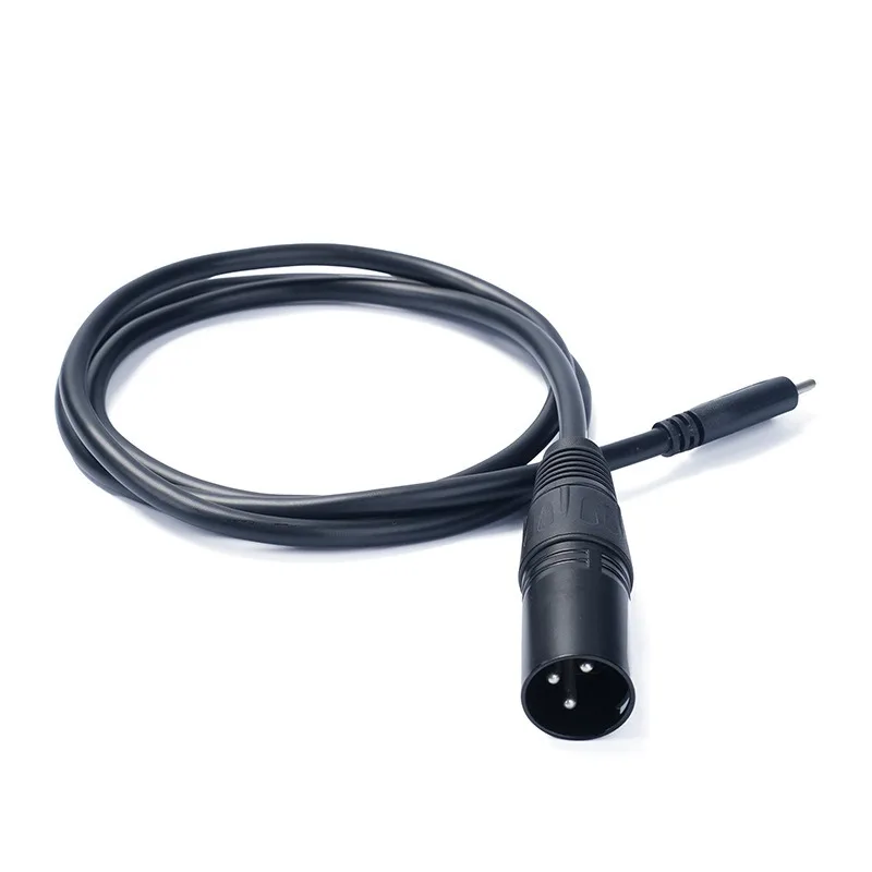 USB Type C To XLR Adapter Type C Male to 3 Pin XLR Female Microphone Cable Cord Connector Computer Audio Data Cable Adapter