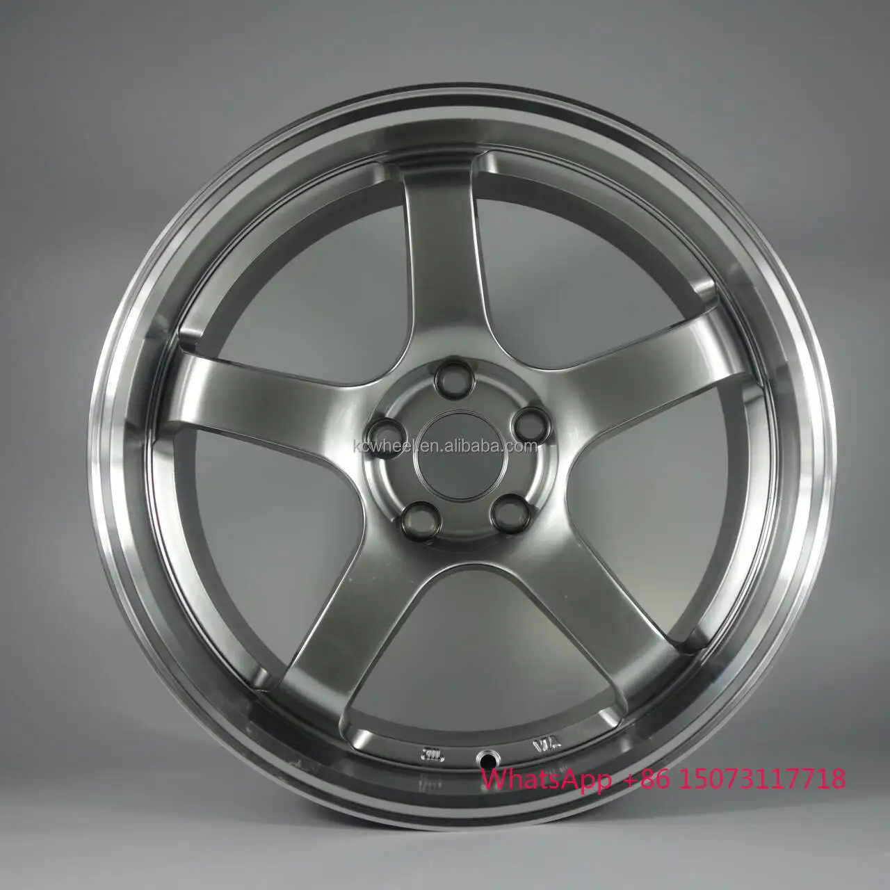 

For 18\" Ultra Black Machined Lip GT Wheels Aluminum Alloy Passenger Car Rims 5*114.3