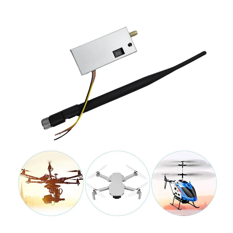 Hot Sale1.2G 1.3G 3W VTX Met Antenne 8CH FPV Audio Video Zender Voor RC FPV Lange afstand Drone Vliegtuig