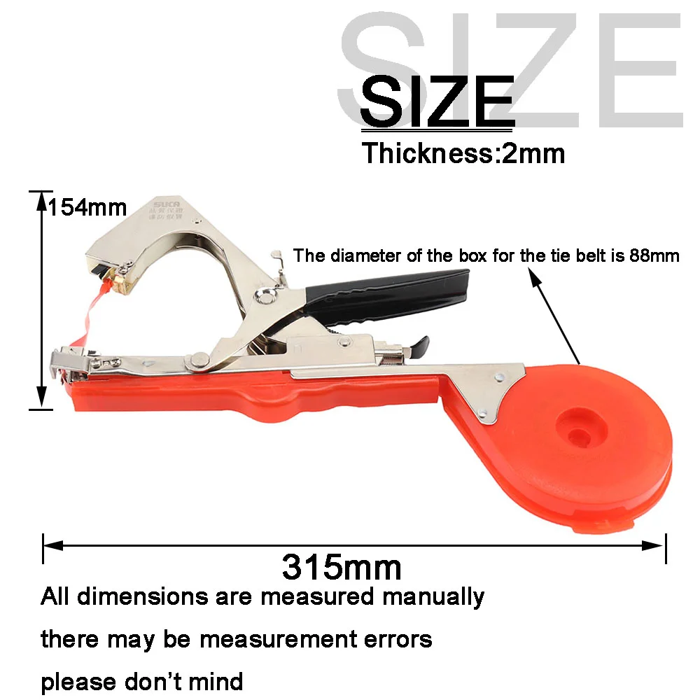 Plant Tying Machine Branch Tape Tool include 10 Rolls Tape And 1 box staples For Garden - Vegetable & Fruit Stabilizer Tool ﻿