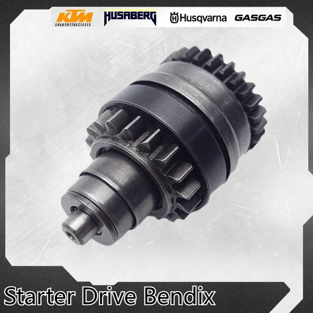 Unidade de arranque de motocicleta bendix para 2007-2022 ktm xc xcw exc freeride husqvarna te tx peças de motor de gás iniciar engrenagem de roda livre