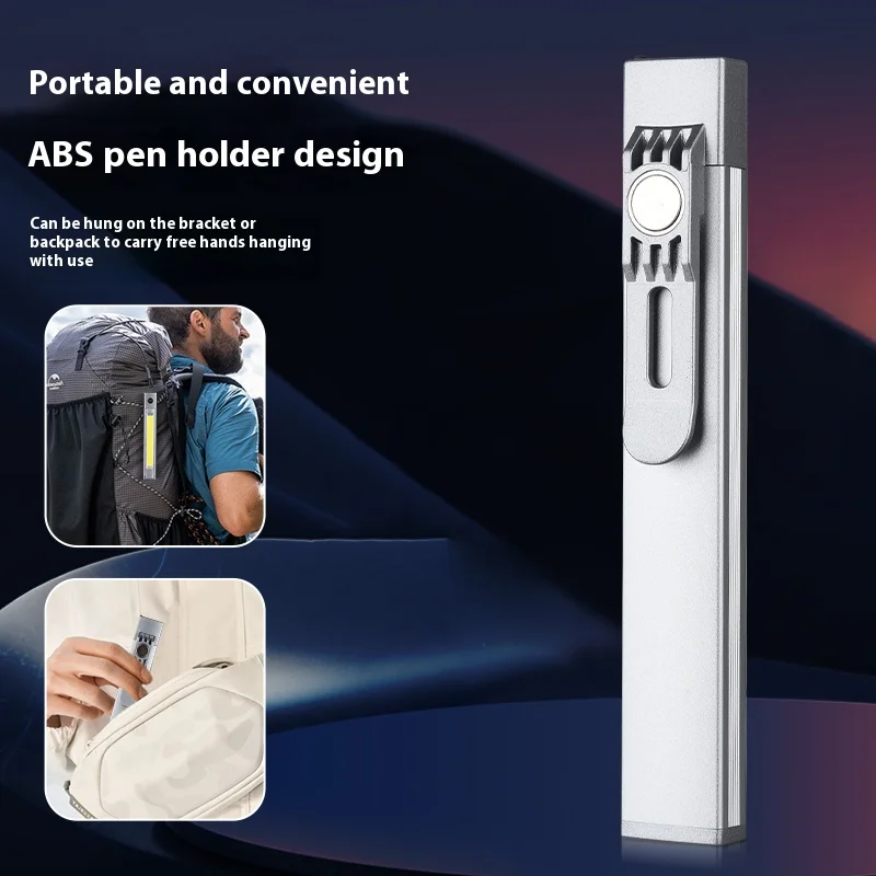 Multifunction Pen Light High-Bright Flood Pen Flashlight Type-C Charging Side Light Magnetic Absorbing Flashlight