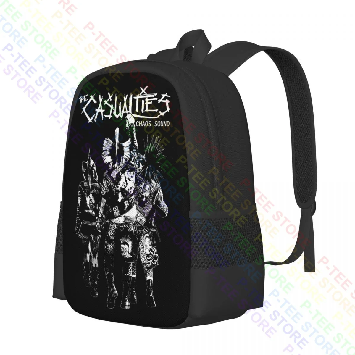 The Casualties Chaos Sound Nyc Hardcore Punk Rock Music BandBackpack Large Capacity Vintage Gym Tote Bag