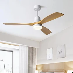 42/52 Inch white Black 3 ABS Blade Pure Copper DC 35W Motor Ceiling Fan With 20W LED Light Support Remote Control Electric fan