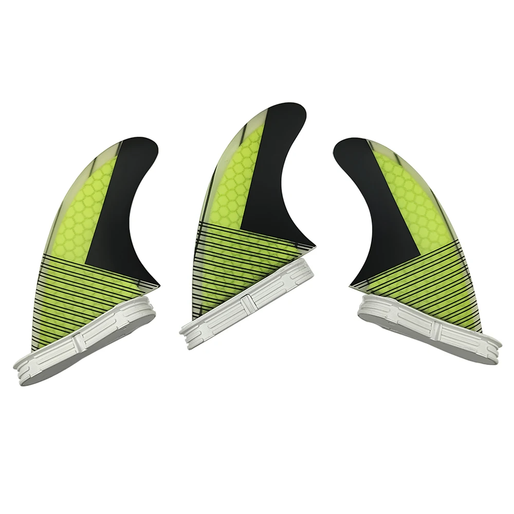 UPSURF FCS 2 FINS G5 3pcs/set Thrusters Paddlesurf Fin CarbonFiber Quillas Surf Paddler Board Accessories Medium Size