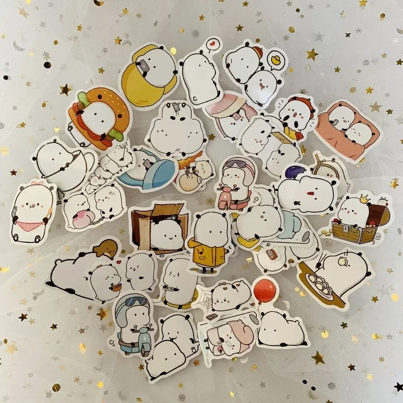 1Sets=38PCS Cute Cartoon Emoticon Pack Stickers Refrigerator Notebook Waterproof Graffiti PVC Stickers