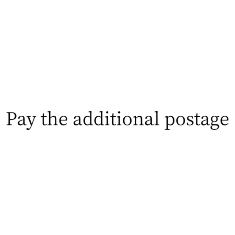 Pay the additional postage