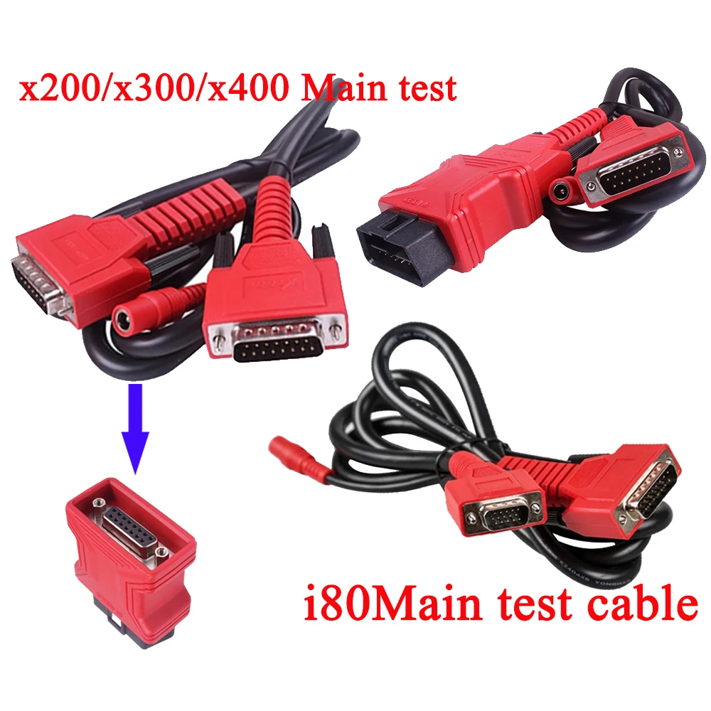 XTOOL OBD2 Adapter X100 Pro i80 Main Cable 15pin 16pin Diagnostic Machine Adapter For X100 Pad2/ PAD3/D7/D8/ A80PRO/IP819