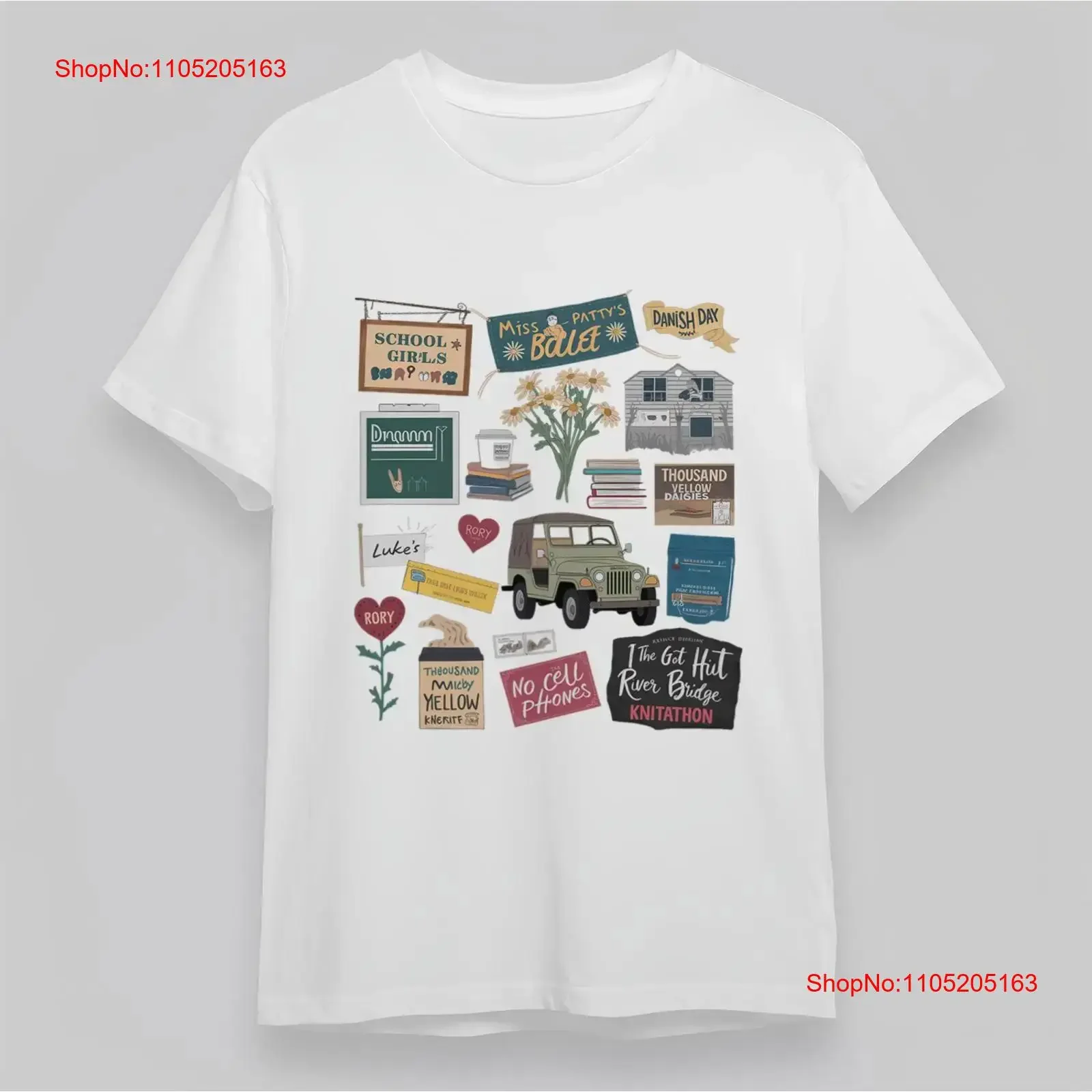 Women's Fashion Classic T Shirt School Girls Banner Sign Ballet Theme Print vintage Washed Versatile Stretched graphic Stylish
