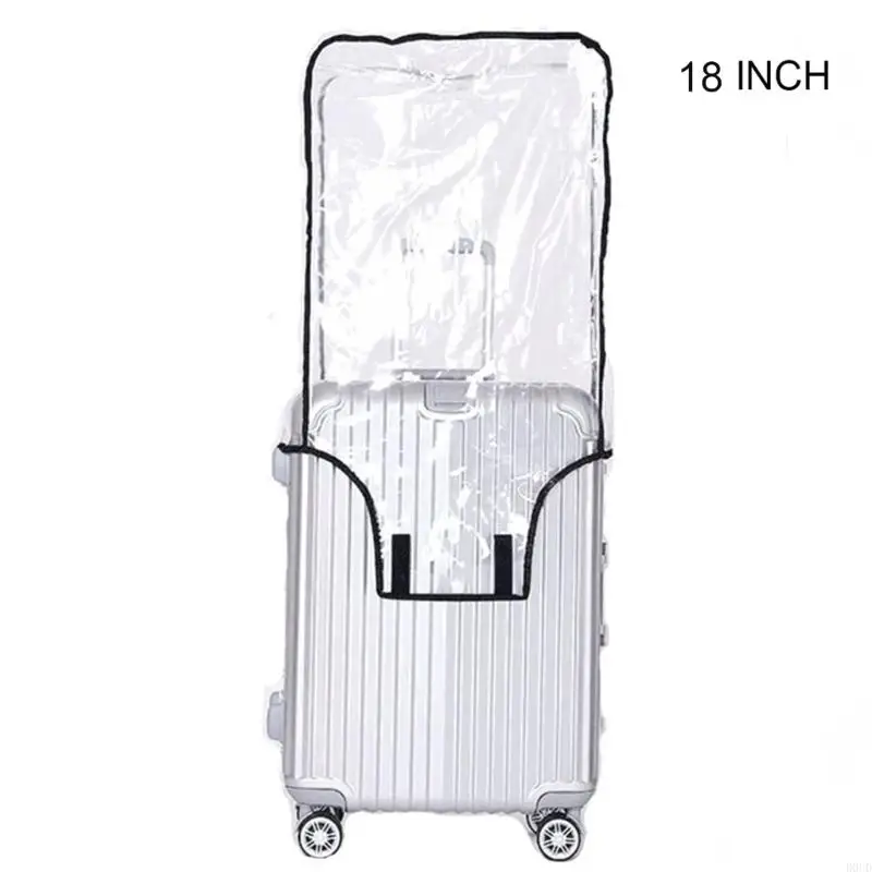 D0UD Transparent PVC Luggage Cover Waterproof Trolley Suitcase Cover Protectors Dustproof Anti Scratch Travel Accessories