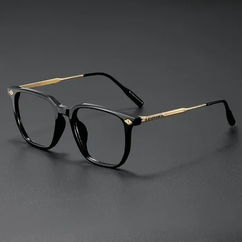 Montura de gafas ópticas a la moda para mujer, gafas antiluz azul para hombre, gafas cuadradas grandes de negocios, gafas graduadas Vintage