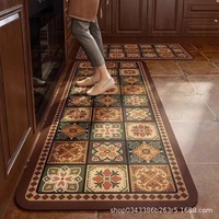 VIKAMA Diatomaceous Earth Kitchen Rug - Anti-Skid Absorbent Floor Mat , Non-Toxic Odorless Bathroom Carpet, Washable Design
