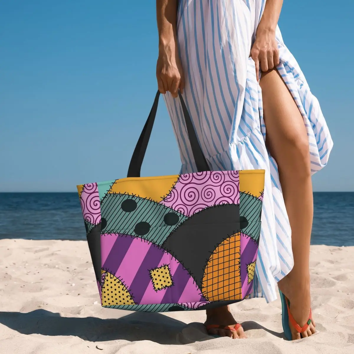 

Sally Ragdoll Beach Tote Bag Sport Gym Yoga Duffle Large Tote Bag Women Travel Bag Fitness bag