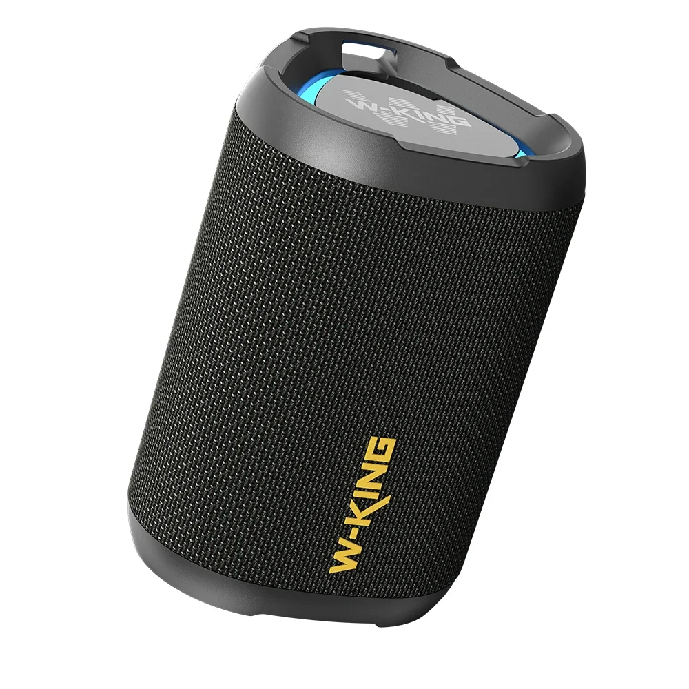 W-KING D110 Mini Boombox Waterproof Wireless TWS RGB LED Lighting 15W Output TF Card Reader FM Two EQ Outdoor Party Computer