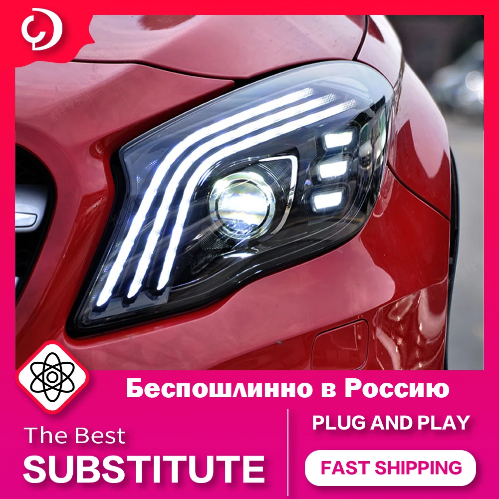 

AKD Car Styling Headlights for GLA 2015-2019 GLA200 GLA250 LED Headlight DRL Turn Signal Light Led Projector Auto Accessories