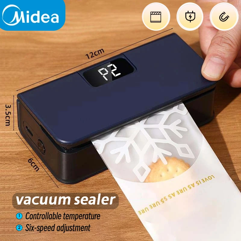 ميديا فراغ السدادة USB قابلة للشحن الحرارة السدادة حقيبة التخزين حزمة بلاستيكية جهاز غلق أكياس الطعام كليب حقيبة يده الغذاء سدادة حرارية جديد