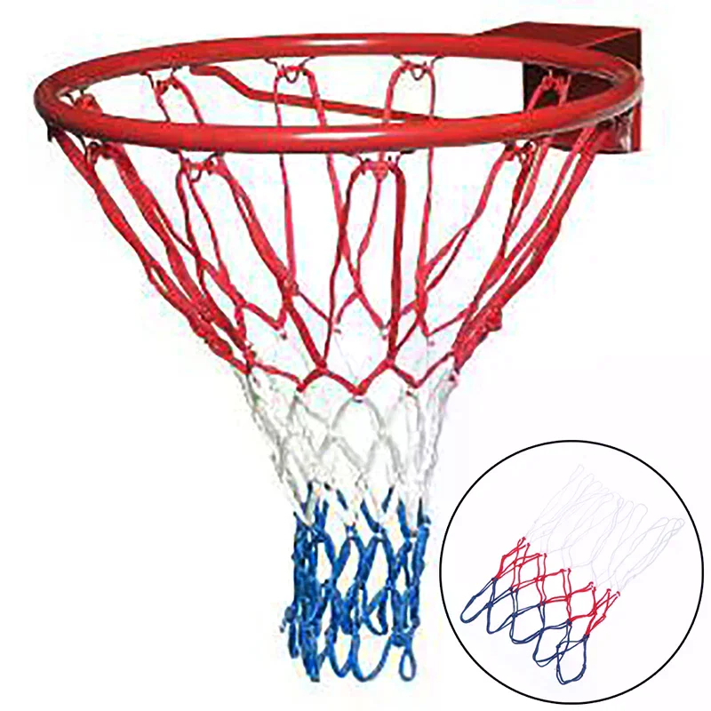 Outdoor Sports Standard Basketball Net Nylon Hoop Goal Standard Rim For Basketball Backboard Rim Ball Pum