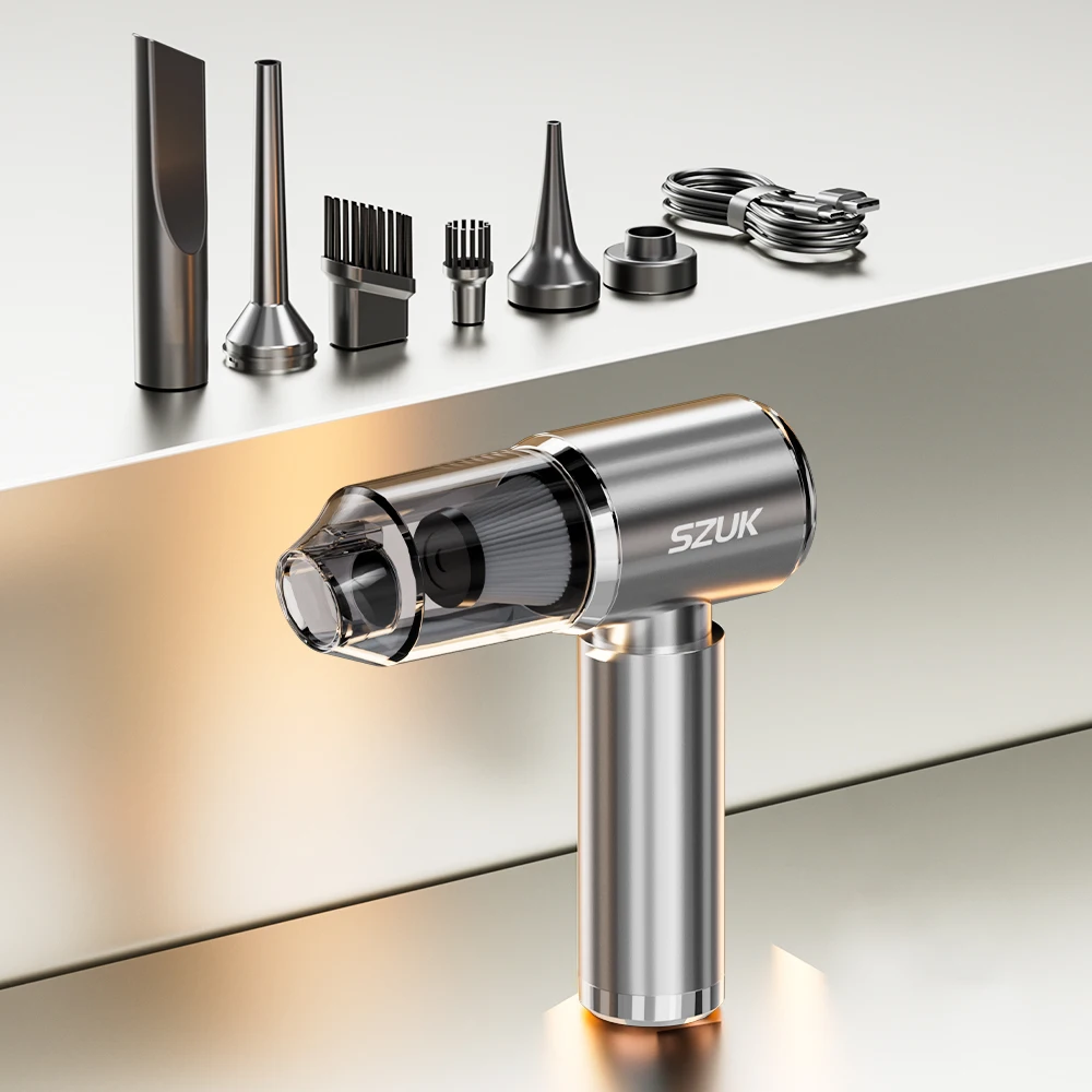 SZUK Draagbare Auto Stofzuiger 165000Pa Krachtige Draadloze Stofzuiger Sterke Zuigkracht Handheld Mini Stofzuiger voor Auto Krachtige stofzuiger Draadloze stofzuiger Autostofzuiger Handheld - afbeelding 1