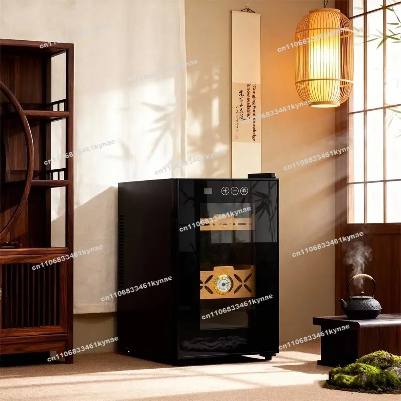 For Electric Cigar Cabinet Wood Stainless Steel Intelligent Temperature Control Silence