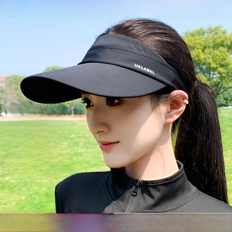 yugofang-women's-fitness-sun-hat-summer-ice-silk-uv-protection-outdoor-running-empty-top-hat-breathable-comfortable-lightweight