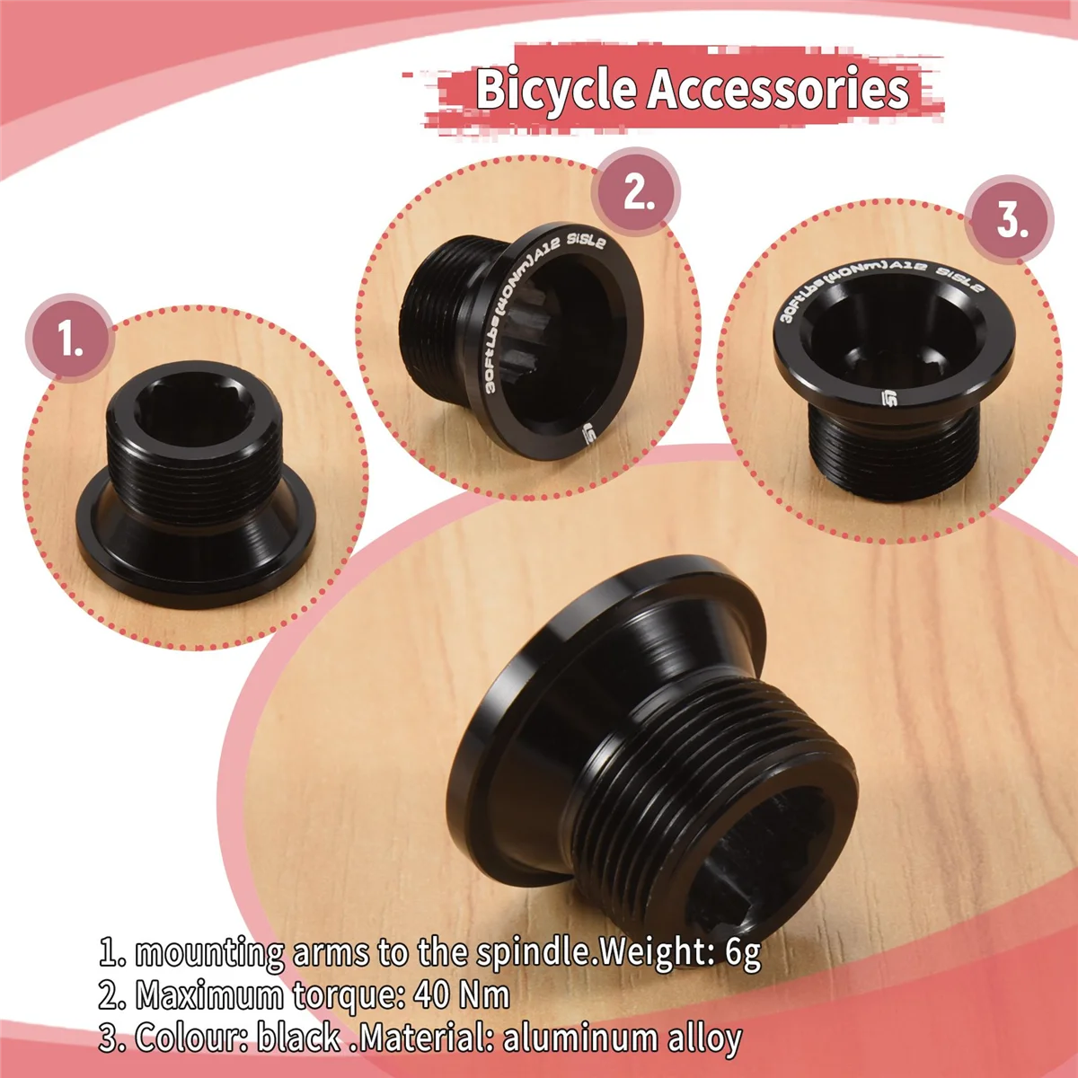 لمجموعة Cannondale Hollowgram SiSL2 Crankbolt - أسود - KP251/BLK