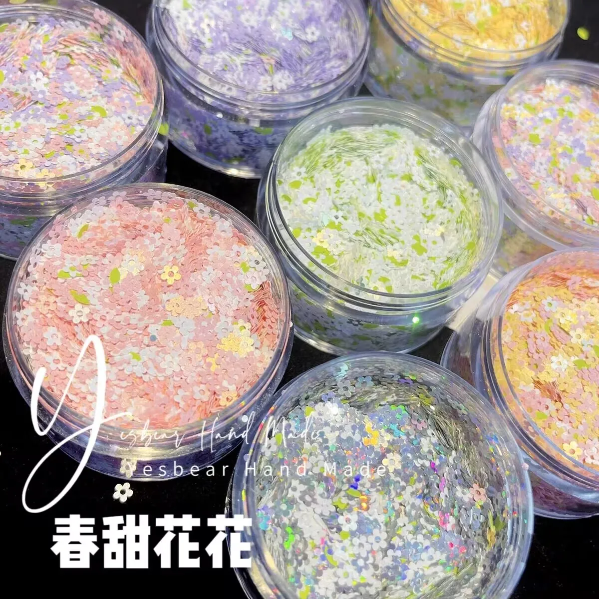 6g/box Small  Flower Sequin 3D Nail Decoration  Nail Art Decoration Glitter Nails Accessories  eauty Salon Nail