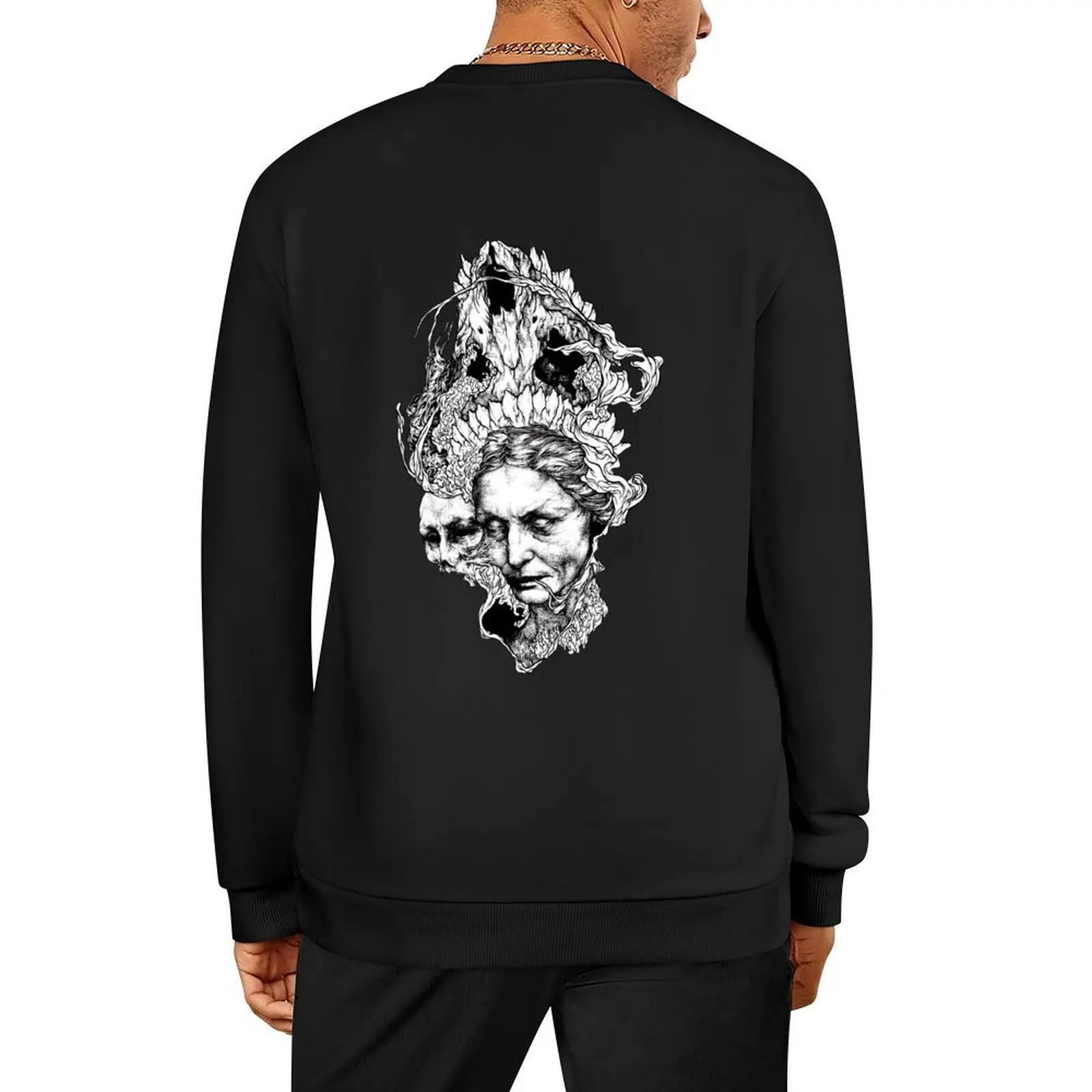 

Old witch Pullover autumn clothes clothes for men anime clothes men's men sweatshirt