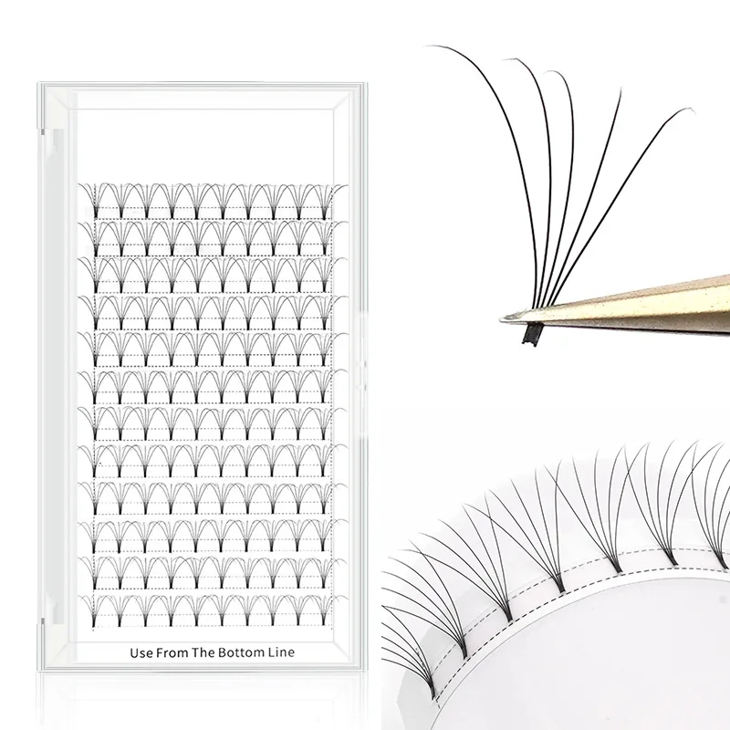 120/320 Fans Short Base Premade Fan Lashes Flat Base V-shaped Volume Fan Lashes 3d/4d/5d/6d Russian Eyelash Extension Mink Eyela